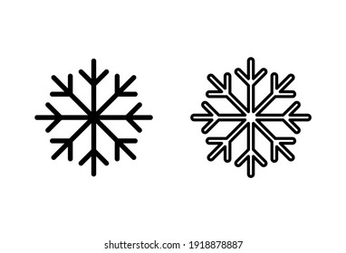 Snow Icon Set. Snowflake Icon Vector