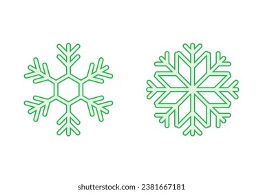 Snow icon set. snowflake icon vector