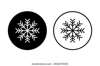 Conjunto de iconos de nieve. copo de nieve icono Vector