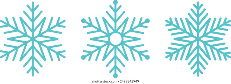 Snow Icon. Set of winter icon isolated on white background Editable Icons of Snow and Ice. Quality icon set of Snowfall. Ice icon.