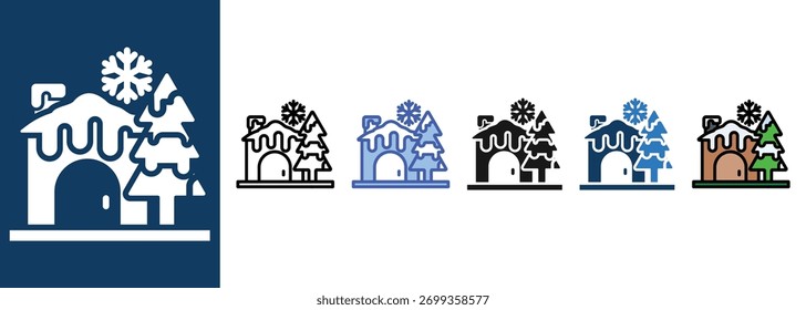 Schnee   Symbolsätze Sammlung Multi-Style
