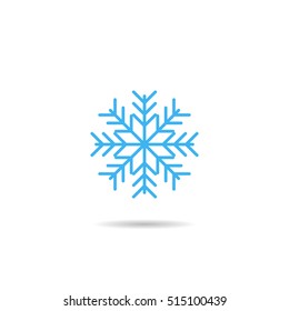snow icon. sign design