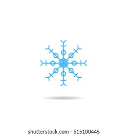 snow icon. sign design