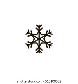 snow icon. sign design