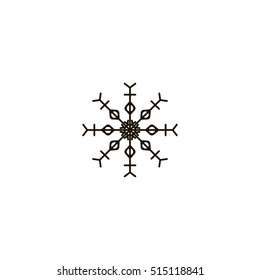 snow icon. sign design