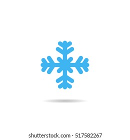snow icon. sign design