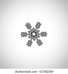 snow icon. sign design