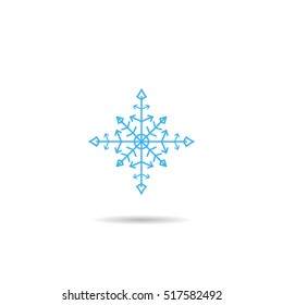 snow icon. sign design
