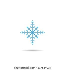 snow icon. sign design