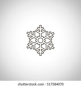 snow icon. sign design
