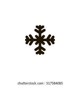 snow icon. sign design