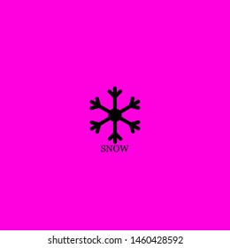 snow icon sign signifier vector