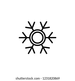 Snow Icon, Sign And Symbol Vector Illustration.