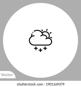 Snow icon sign vector,Symbol, logo illustration for web and mobile
