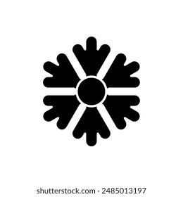 snow icon, silhouette vector isolated on white background. simple and modern design