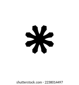 Snow icon. Simple style Christmas holiday poster background symbol. Snow brand logo design element. T-shirt printing. Vector for sticker.