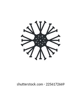 Schnee-Symbol. Einfaches Weihnachts-Weihnachtsgeschenk-Hintergrundsymbol. Design-Element des Schneemarktes T-Shirt-Druck. Vektorgrafik für Aufkleber.