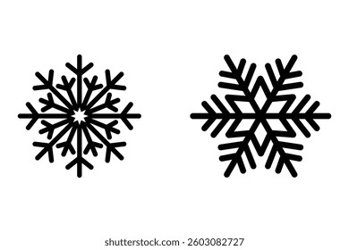 Snow Icon  Snowflake Symbol Vector Illustration