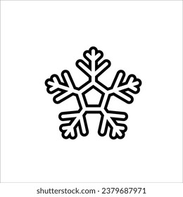 Snow icon stock vector illustration