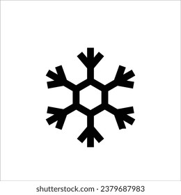 Ilustración vectorial de icono de nieve