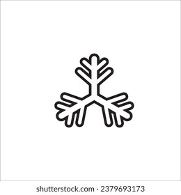 Snow icon stock vector illustration