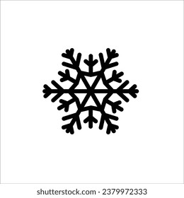 Ilustración vectorial de icono de nieve
