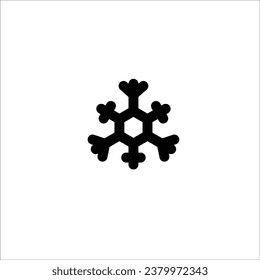 Ilustración vectorial de icono de nieve