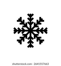 Snow icon symbol for apps and websites. snowflake sign and symbol