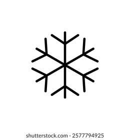 Snow Icon. Snow Symbol. Simple flat icon illustration of Snow. Snow logo vector icon.