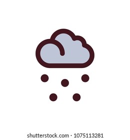 snow icon vector