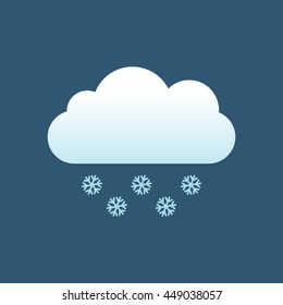 Snow icon vector