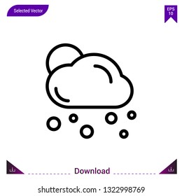 snow icon vector . Best modern, simple, isolated, application ,seasons icons, logo, flat icon for website design or mobile applications, UI / UX design vector format