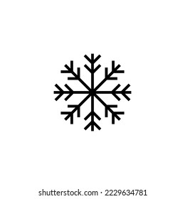 Snow icon vector illustration. snowflake sign and symbol