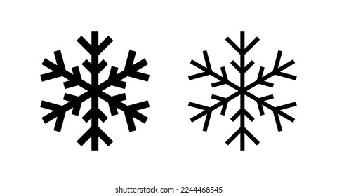 Snow icon vector illustration. snowflake sign and symbol