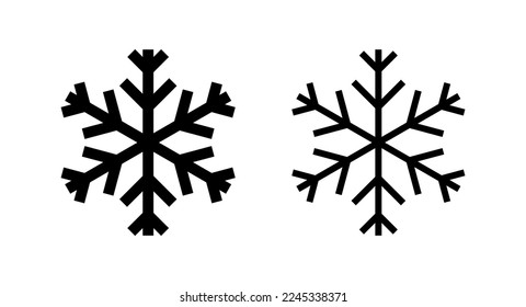 Snow icon vector illustration. snowflake sign and symbol