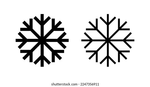 Snow icon vector illustration. snowflake sign and symbol
