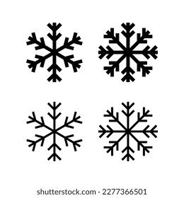 Snow icon vector illustration. snowflake sign and symbol