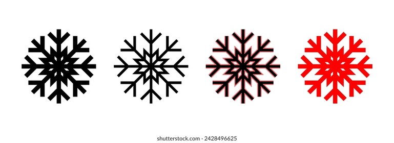 Snow icon vector illustration. snowflake sign and symbol