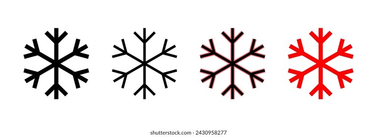 Snow icon vector illustration. snowflake sign and symbol