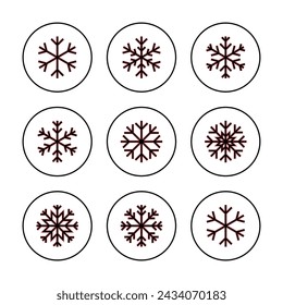 Snow icon vector illustration. snowflake sign and symbol