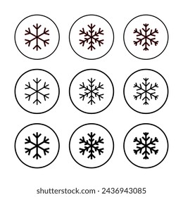 Snow icon vector illustration. snowflake sign and symbol