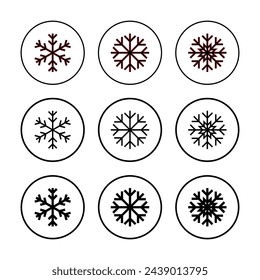 Snow icon vector illustration. snowflake sign and symbol