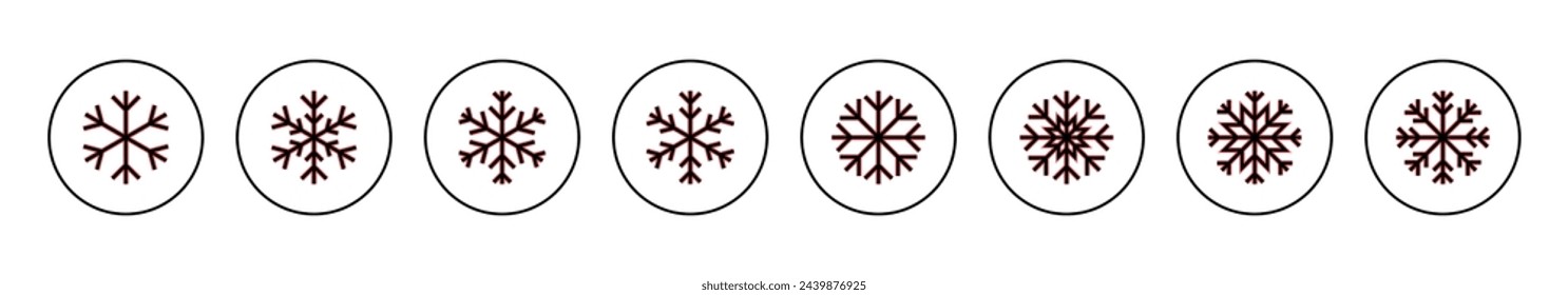 Snow icon vector illustration. snowflake sign and symbol