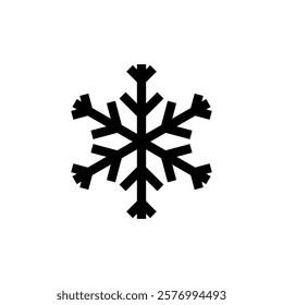 Snow icon vector illustration. snowflake sign and symbol