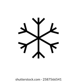 Snow icon vector illustration. snowflake sign and symbol