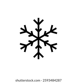 Snow icon vector illustration. snowflake sign and symbol