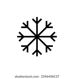 Snow icon vector illustration. snowflake sign and symbol