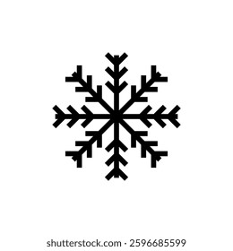 Snow icon vector illustration. snowflake sign and symbol