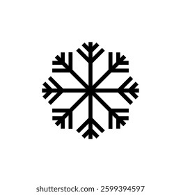 Snow icon vector illustration. snowflake sign and symbol