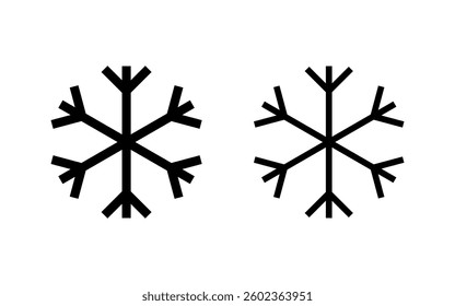 Snow icon vector illustration. snowflake sign and symbol